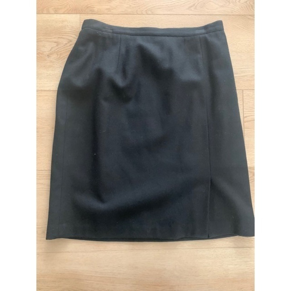 Norton McNaughton Black Wool Skirt Suit Vintage Blazer Set Size 14 16 Woolmark - Picture 7 of 12